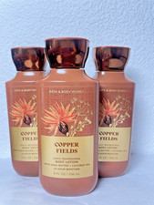 3 BATH  BODY WORKS COPPER FIELDS BODY LOTION 8 fl oz