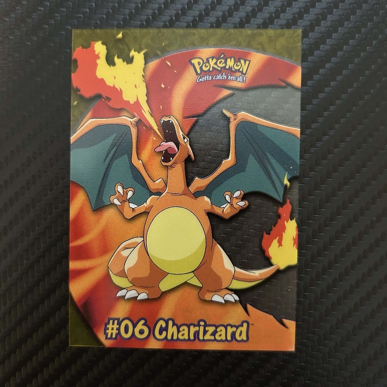 Charizard #06 PC3 Clear Topps TV Animation 2000 Pokemon Card Clear Plastic LP