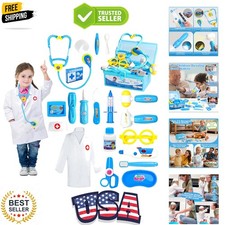 Doctor Kit for Toddlers 3-5 Dress Up Toys for 2 3 4 5 Old Girls Pretend Play...