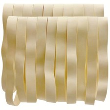 Size 107 Rubber Bands, 7 inch Extra Large Wide Thick 107, Light brown