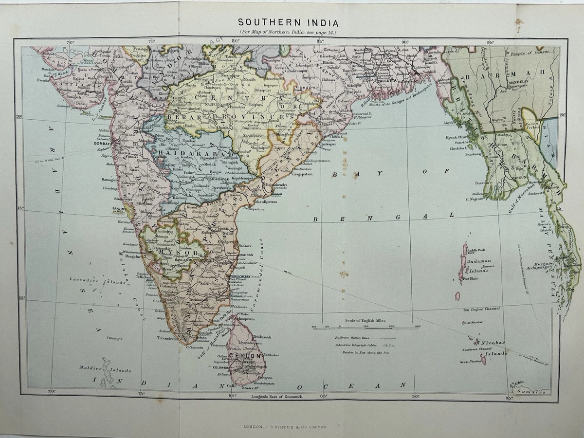 Preços baixos em Índia 1800-1899 Intervalo de Datas Mapas antigos