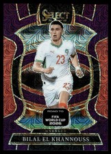 2025-26 Panini Select Road to FIFA World Cup #53 Bilal El Khannouss Purple Mojo
