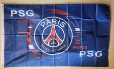 Paris Saint Germain PSG  Football Soccer Futbol Blue 3x5 Indoor/Outdoor Flag