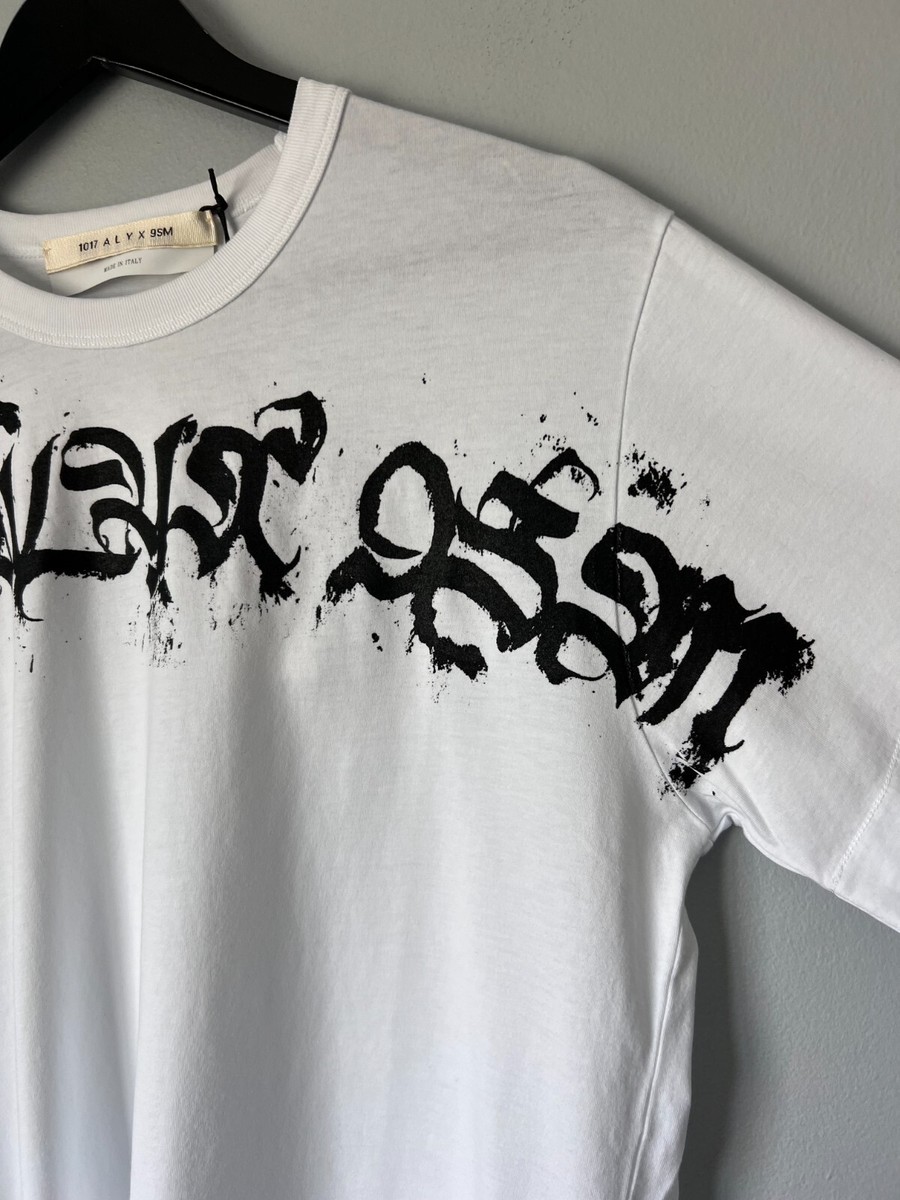 1017 Alyx 9SM Collection Logo Graphic Tee - Size Small - White
