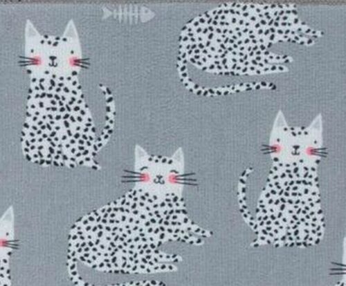 Kitchen Microfiber Reversible Dish Drying Mat (16" x 20") CATS ON GREY, KDD - Picture 3 of 20