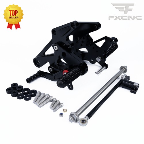 For Yamaha LC160 Y15,Y16 v1CNC Rearsets Footrest Foot Peg Pedals Footpeg Black - Picture 10 of 17