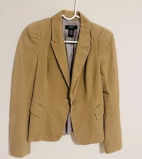 Body by Victoria Victoria's Secret khaki 1 button long sleeve blazer Size 4