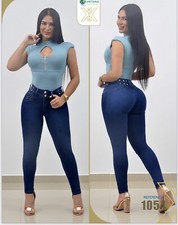 Women  s Juniors Colombian Design,Butt Lift,Push Up,mid Waist Skinny Jeans