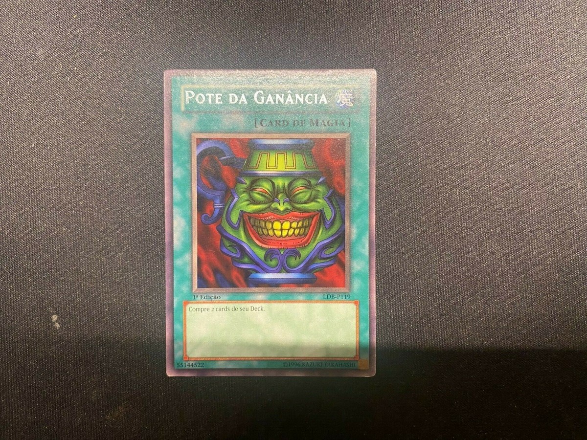 Pot of Greed Rare PORTUGUESE LOB-119 LDB-P119 1st Edition Pot of Greed Rare PORTUGUESE LOB-119 LDB-P119 1st Edition