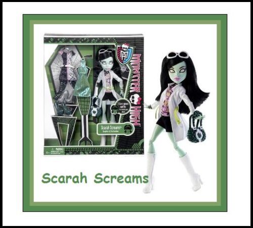 Monster High I LOVE FASHION Scarah Screams &amp; 3 Outfits Exclusive Banshee Doll !!