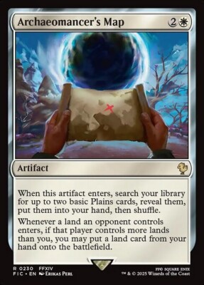 *MtG: ARCHAEOMANCER'S MAP - Commander Final Fantasy Rare - magicman-europe*