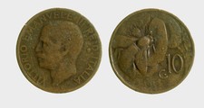 pci5105) Regno Vittorio Emanuele III (1900-1943) 10 Centesimi Ape 1919 