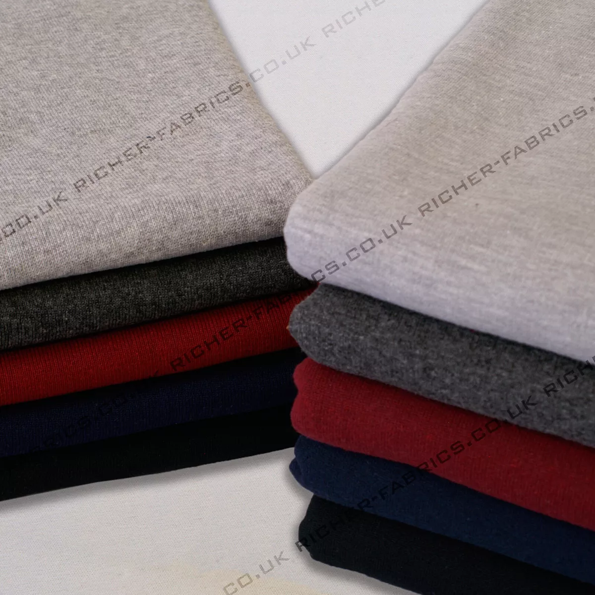 100% Knitted 80% Cotton 20% Poly Heavy Jersey Loop Back Sweat Hoodie Fabric