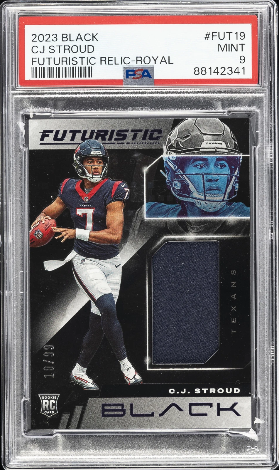 CJ Stroud Panini Black Futuristic Relics #FUT19 Royal