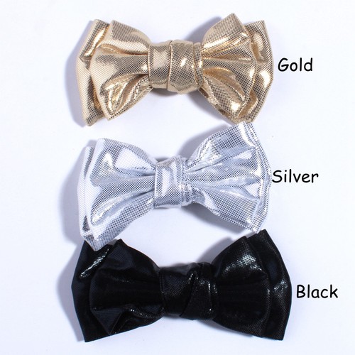 20PCS 9.5CM New Sparkling Leather Hair Bow For Hair Clips - Picture 2 of 6