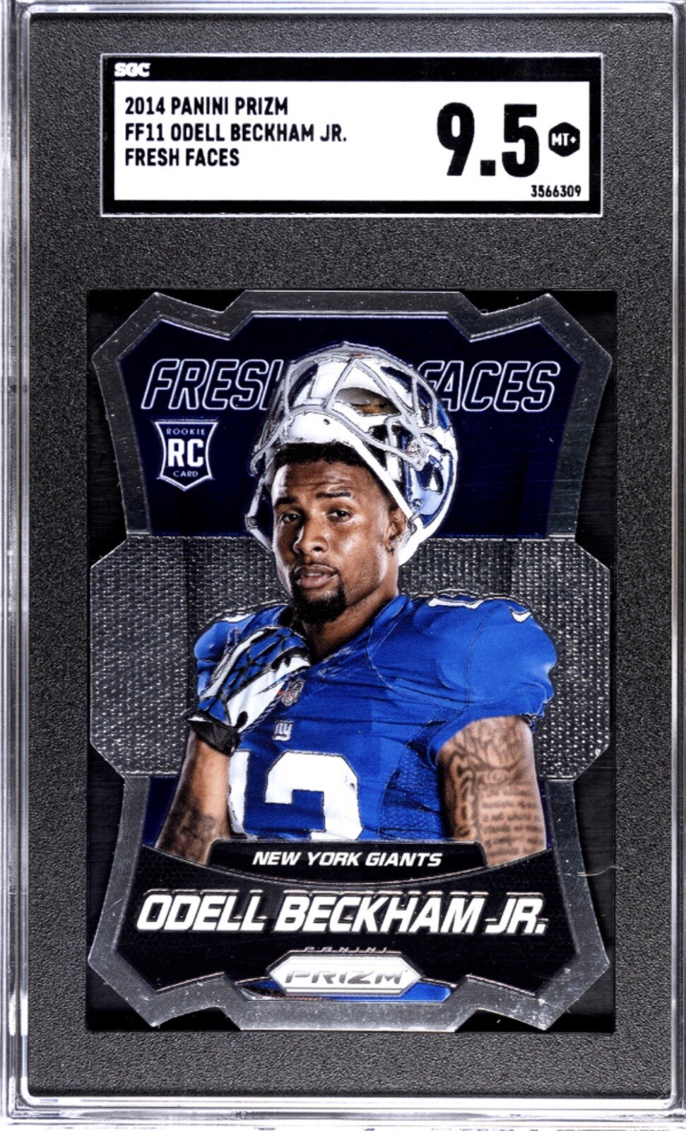 ODELL BECKHAM JR. FRESH FACES SILVER PRIZM SGC 9.5 2014 Panini Prizm