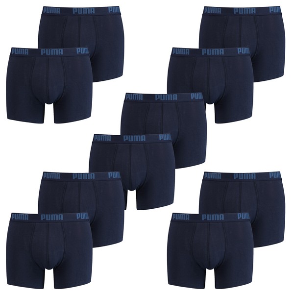 10 Er Pack Puma Boxer Boxershorts Men Herren Unterhose Pant UnterwäSche Navy-image