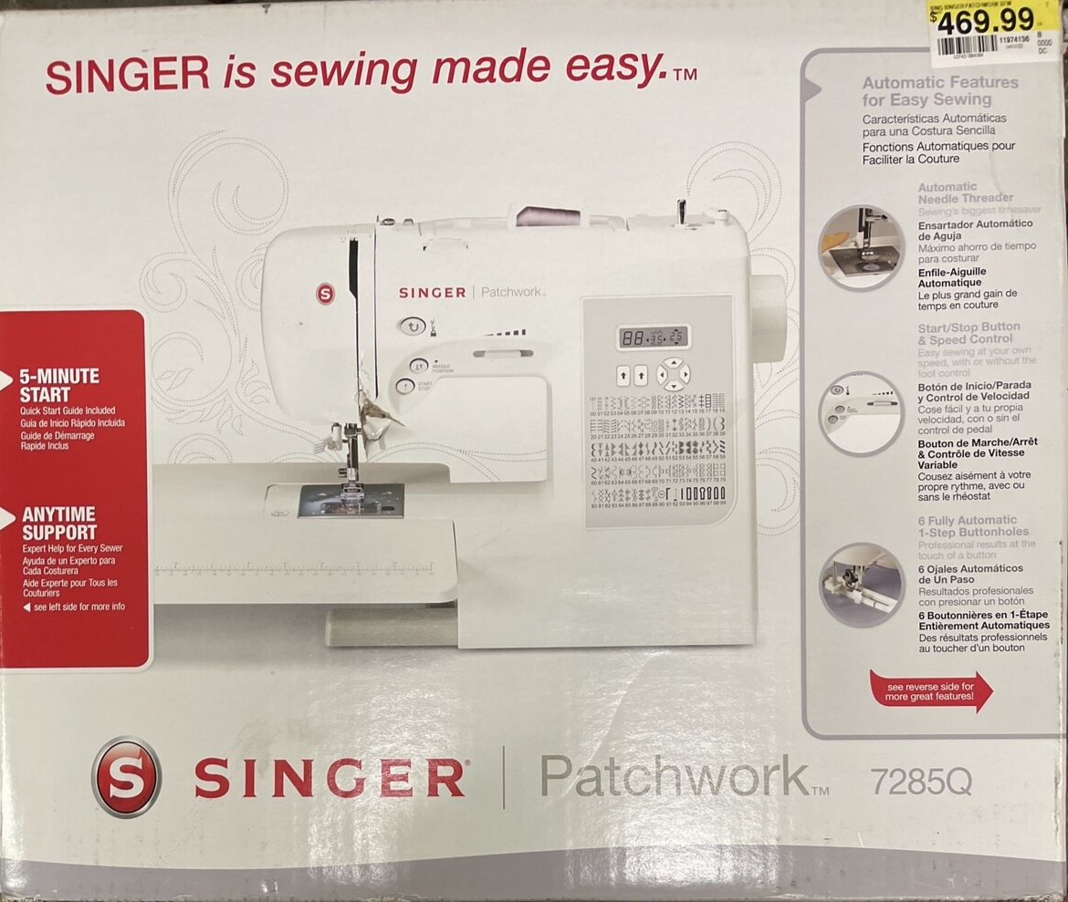Singer Patchwork 7285Q Electronic Sewing and Quilting Machine NEW