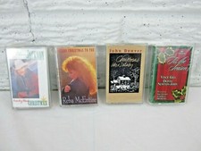 Christmas Lot of 4 Cassettes Tapes Reba Alan Jackson Vince Gill John Denver