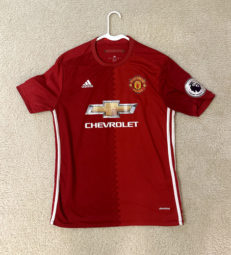 Adidas ClimaCool Paul Pogba #6 Manchester United Red Jersey Mens Size Medium - Picture 2 of 4