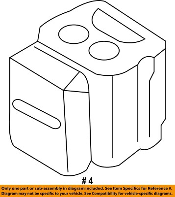 BMW 17427553777 Genuine OEM Factory Original Fan Shroud Insulator