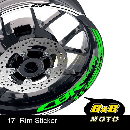 17" Red Rim Wheel Decals Stickers AA02 For Honda CBR600RR 03-20 15 16 17 18 19 - Picture 8 of 21