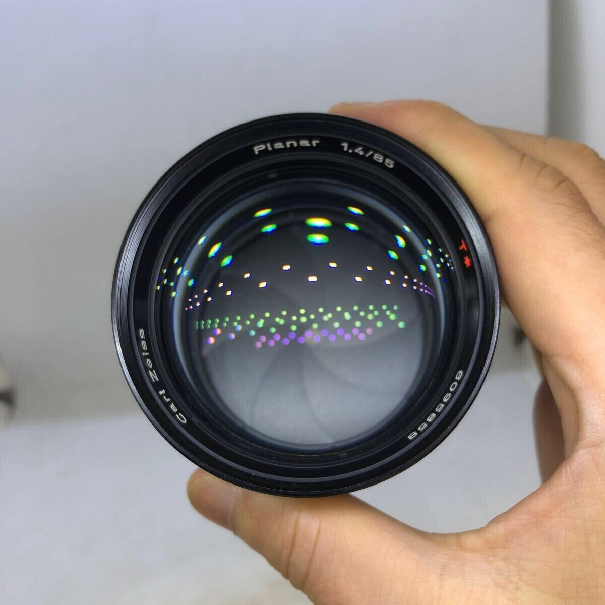 棚卸SALE！CONTAX Planar 85mm F1.4 AEG Contax Carl Zeiss Planar 85mm F1.4 T* AEG CY Mount #EL8175
