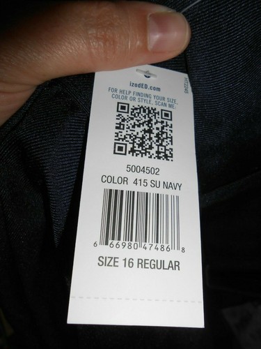 New Izod skirt navy blue size 16 Regular Approved Schoolwear Uniform Girls Easy! - Picture 6 of 6