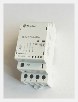 1Pce 22.34.0.024.4320  Modular Contactors 24V AC/DC 25A 250VAC
