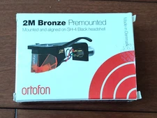 ORTOFON 2M BRONZE PRE-MOUNTED WITH HEADSHELL SH-4 / Low hours count - EXC+++