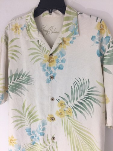 Tommy Bahama Hawaii Camp Sport Hemd Herren Medium 100 % Seide kurze Ärmel gebraucht, in einwandfreiem Zustand - Bild 6 von 7