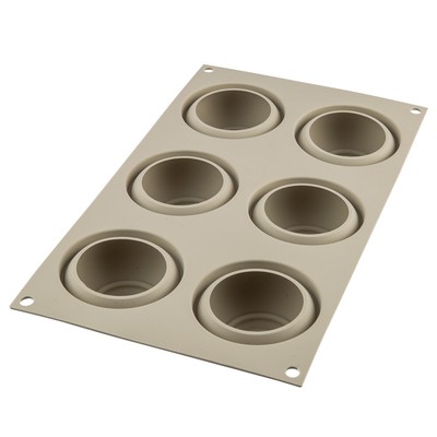 NEW Silikomart Mini Girotondo Silicone Mould Light Grey