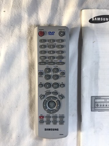 Samsung DVD-V3500 DVD VCR Combo Lettore VHS Telecomando Istruzioni TESTATO - Foto 7 di 8