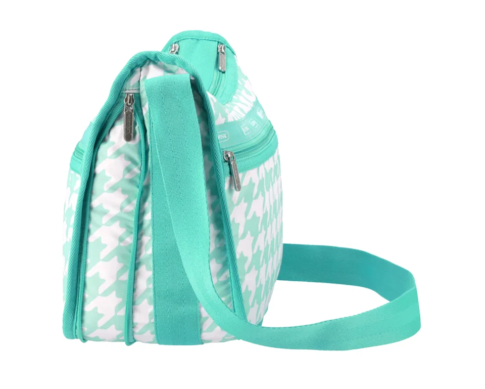 LeSportsac Willow Check Deluxe Todos los Días, Como Nuevo y Blanco Grande Pata de Gallo Cuadros Foto 4 de 4