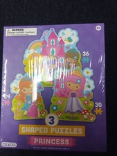 Ceaco Children's Puzzles; Princess; three puzzles with 24 to 36 pcs; 3131-1