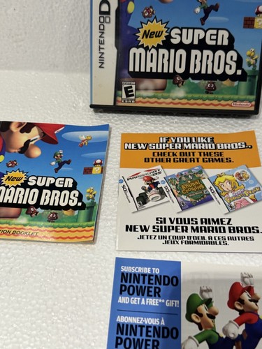 New Super Mario Bros. (Nintendo DS, 2006) CIB Complete w/Manual + Inserts  - Picture 7 of 14