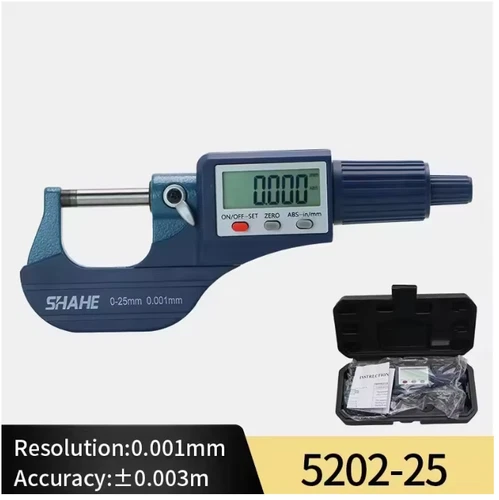 Shahe 0-25/25-50/50-75/100 mm Micron Digital Outside Micrometer