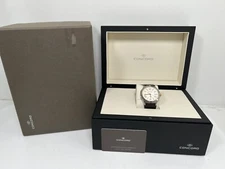 Concord Saratoga Stainless Steel 40mm Silver Dial Quartz Mens Watch 02.1.15.1183