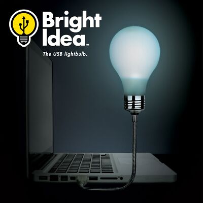 Helle Idee - USB Glühbirne Lampe Büro Zuhause Geschenk Computer Gadget NEU