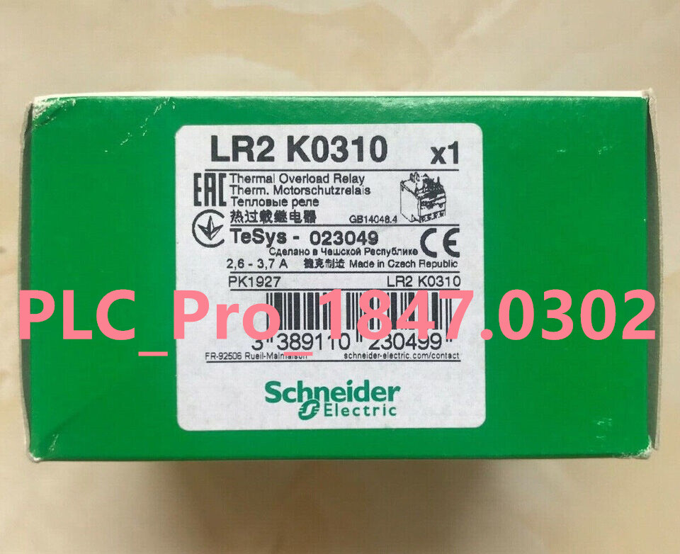 LR2 K0310 1PCS New Schneider LR2K0310 2.6-3.7A Thermal relay Fast