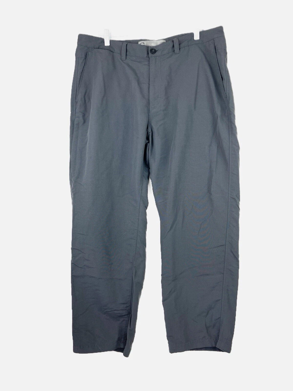 REI Men's 38x30 Gray Hiking Outdoor Camp Lightweight 100% Nylon Pant Gorpcore