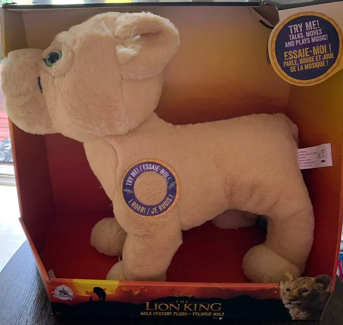Disney NALA Talking Moves Songs Plush Toy The Lion King Motion Activated New