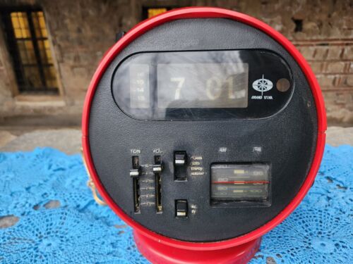 Grand Star GS-969 space age radio alarm flip clock, 1974, space age collectible - Picture 2 of 8