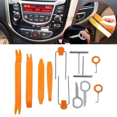 Universal Pry Removal Open Tools Kit Car Dash Door Trim Panel Clip Radio/Lights - Picture 3 of 14
