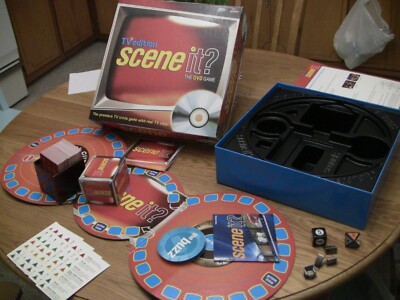 TV edition  SCENE IT? DVD GAME~SCREEN LIFE~Used but Complete Board Game 