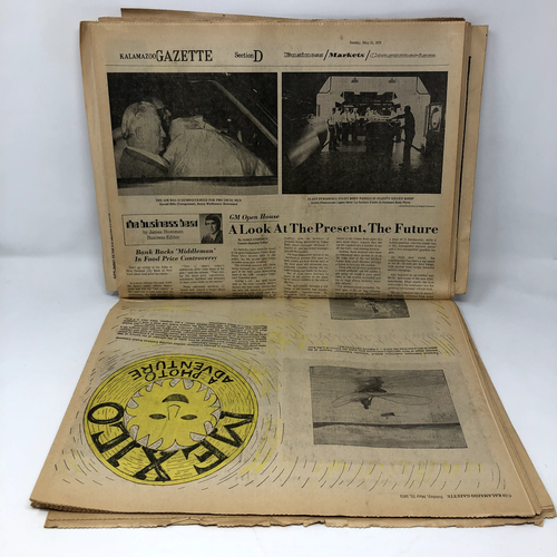 13 Part Kalamazoo Gazette Newspapers May 13, 1973 Navy Women Nixon Skylab Space - Picture 9 of 24