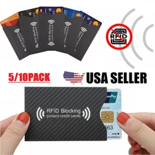 10× RFID Blocking Sleeves Credit Card Protector Holders Theft Protection Secure