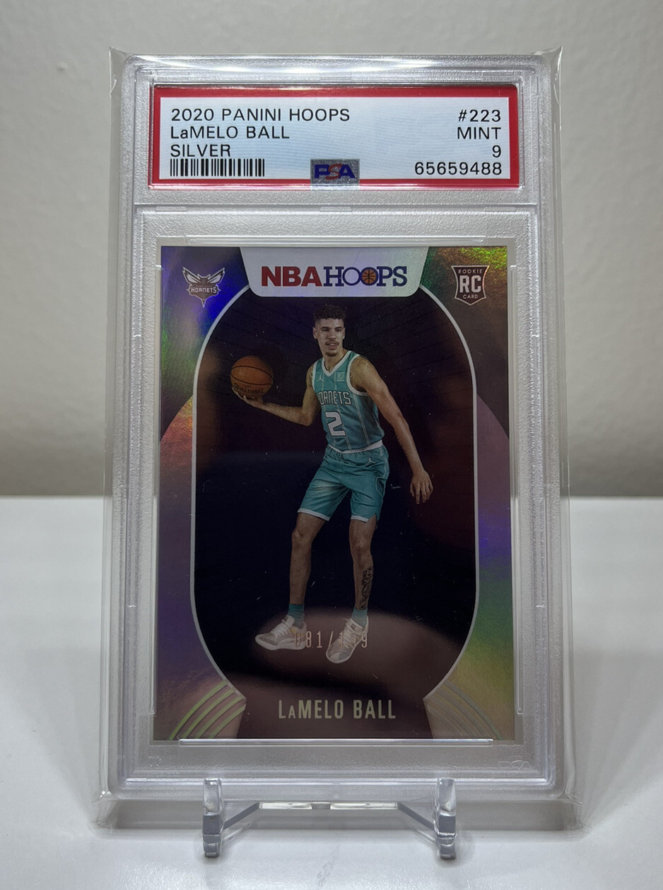 PSA 9 LaMelo Ball 2020-21 Panini NBA Hoops SILVER 81/199 Rookie #223 RC