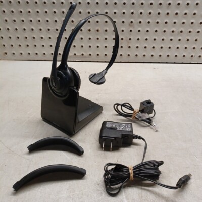 Plantronics CS Series Headset and Charger Dect Wideband Adjustible Phone Mic