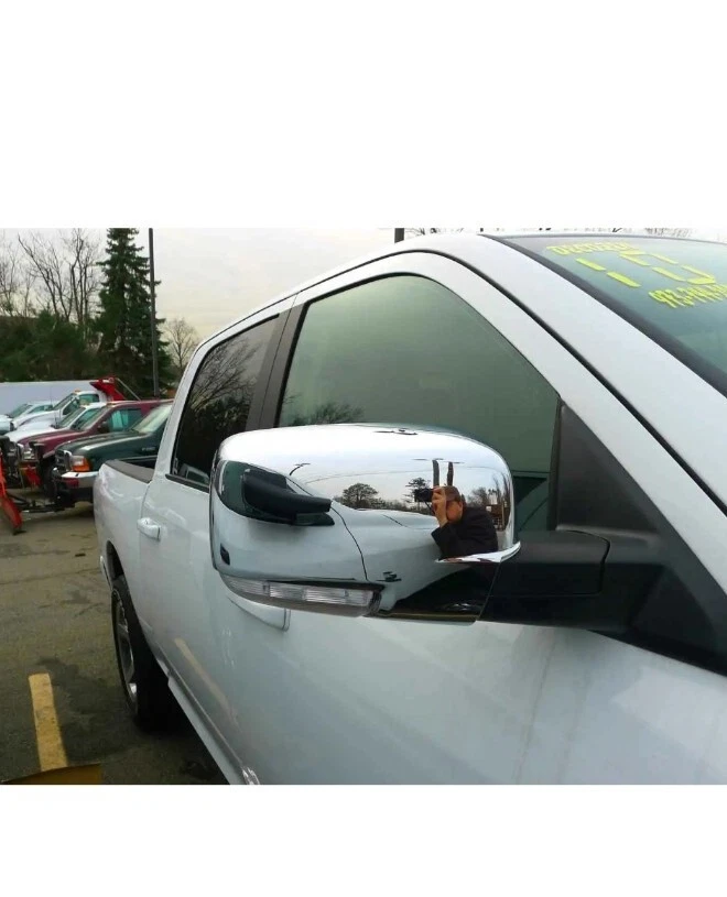 Capas de espelho cromadas CCIMC67442 ajuste 09-11 Dodge Ram com seta - Imagem 2 de 3